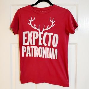 Harry Potter 'Expecto Patronum' red and white XS Hogwart's spells wizards